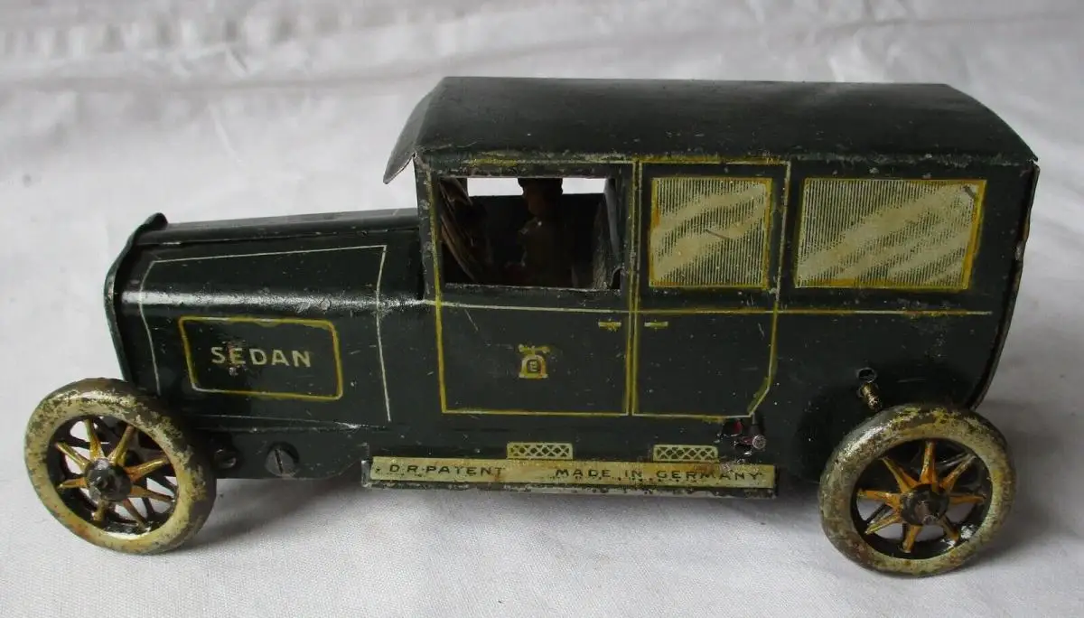 Lehmann Patent Sedan Nr. 765 Auto Blechspielzeug Aufzugmotor 1913 (134509) 0