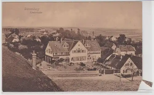 04536 AK Dürrenberg - Kinderheim, Totalansicht mit Salineanlage um 1920