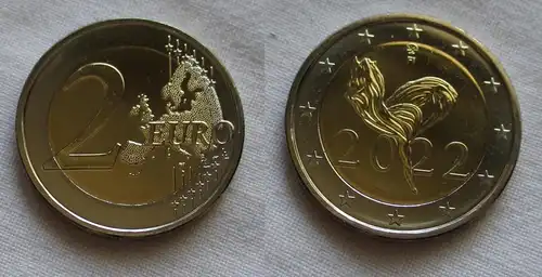 2 Euro Gedenkmünze Finnland 100 Jahre Nationalballett 2022 Stgl. (159642)