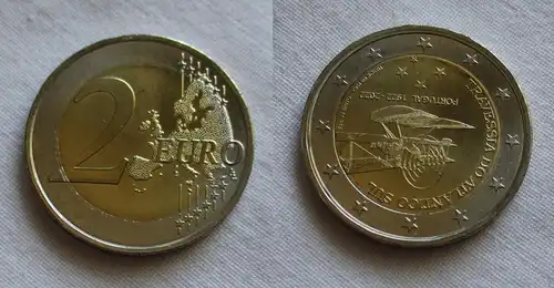 2 Euro Gedenkmünze Portugal Erstüberquerung des Südatlantik 2022 Stgl. (159782)