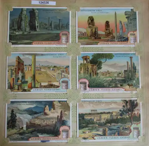 C124326 Liebigbilder Serie Nr. 548 Untergegangene Städte 1902
