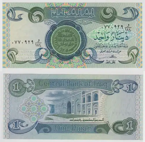 1 Dinar Banknote Irak Iraq 1994 bankfrisch UNC (127099)