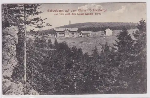 901901 Ak Schweizerei auf dem Glatzer Schneeberge 1913