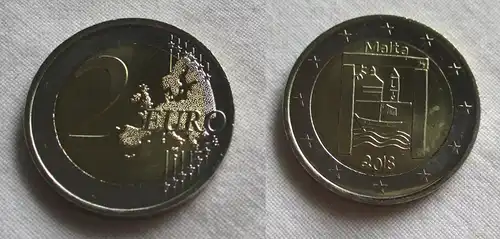 2 Euro Gedenkmünze Malta Kulturelles Erbe 2018 Stgl. (159694)