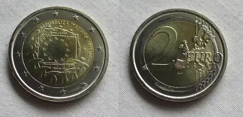 2 Euro Gedenkmünze Italien 30 JAHRE EUROPAFLAGGE 2015 Stgl. (159842)