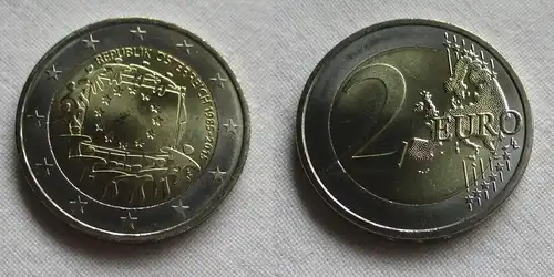 2 Euro Gedenkmünze Österreich 30 JAHRE EUROPAFLAGGE 2015 Stgl. (159960)