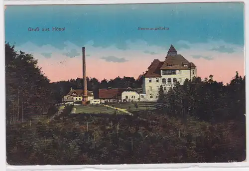 17953 Feldpost Ak Gruß aus Hösel Genesungsheim 1916