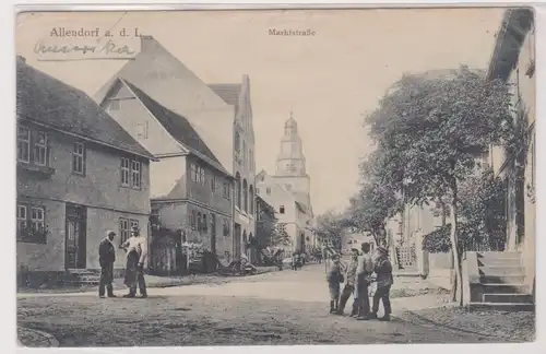 900415 Ak Allendorf an der L. Marktstraße 1946