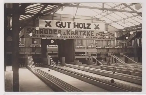 900954 Foto Ak 21.sächsisches Bundeskegeln in Meerane 1931