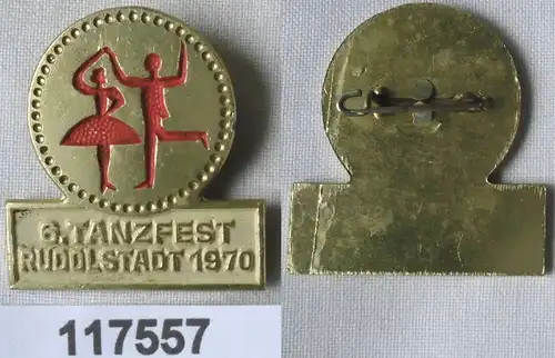 DDR Abzeichen 6.Tanzfest Rudolstadt 1970 (117557)