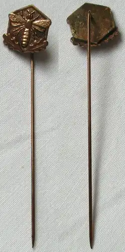 DDR Ehrennadel der Fachrichtung Imker in Bronze seltene Variante 3.Form (141126)