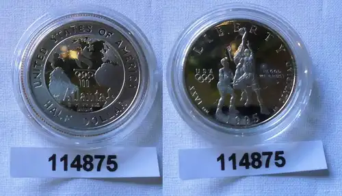 1/2 Dollar Nickel Münze USA Olympiade 1996 Atlanta 1995 S (114875)