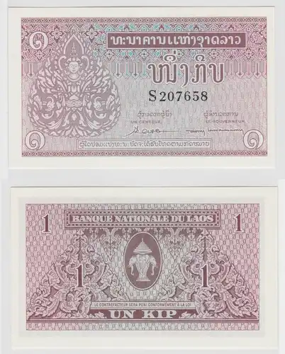 1 Kip Banknote Laos (1962) kassenfrisch (126311)