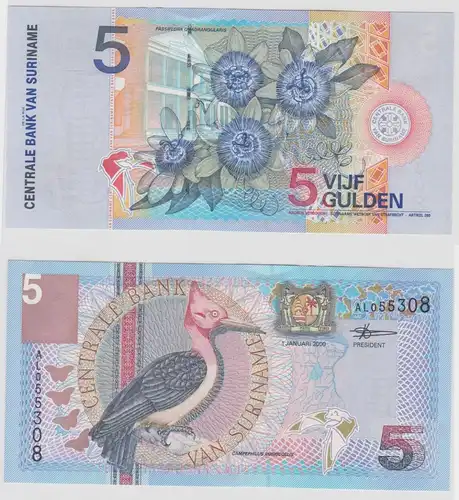 5 Gulden Banknote Suriname 2000 Pick 146 bankfrisch UNC (124357)