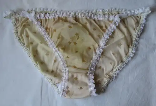 DDR Dessous Slip beige Spitze Dederon Gr. 44 ungetragen Marke Stretta (159900)