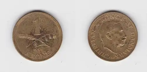 1 Krone Messing Münze Dänemark 1943 (134572)