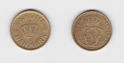 1/2 Krone Messing Münze Dänemark 1925 (133918)