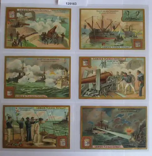 B125163 Liebigbilder Serie Nr. 523 Bilder aus dem Seemanöver 1902