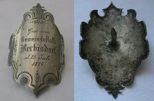 seltener Stocknagel gew. von Gemeinderath Berbisdorf 25.7.1886 (120479)