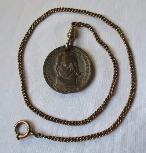 alte Uhrkette & Medaille XI. Anhaltisches Landesschiessen Dessau 1922 (125868)