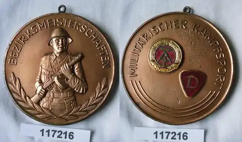seltene DDR Medaille Bezirksmeisterschaften Militärischer Kampfsport (117216)