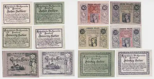 6x 10, 20 und 50 Banknoten Loosdorf (139816)