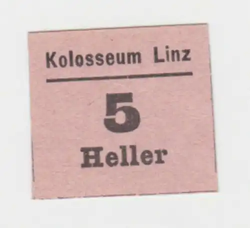 5 Heller Banknote Kolosseum Linz (133340)