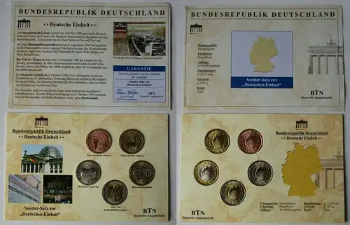 BRD Sonder-Satz zur "Deutschen Einheit" mit 5 Medaillen + Zertifikat (103727)