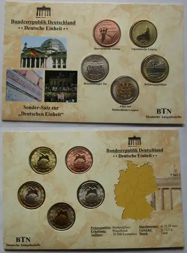 BRD Sonder-Satz zur "Deutschen Einheit" mit 5 Medaillen (115398)