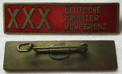 DDR Abzeichen XXX. deutsche Arbeiterkonferenz (142147)
