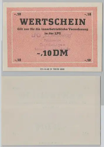 10 Pfennig Wertschein DDR für LPG Geld Gardelegen 1963 (149262)