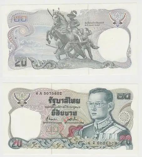 20 Baht Banknote Thailand (1981) Pick 88 kassenfrisch (153349)