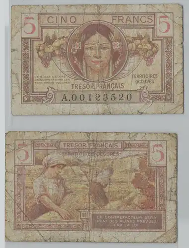 5 Franc Banknote Frankreich 1947 P M 16 (152952)