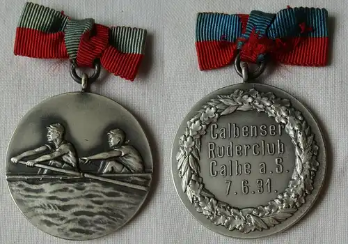 Medaille Calbenser Ruder-Club Calbe an der Saale 7. Juni 1931 (120220)