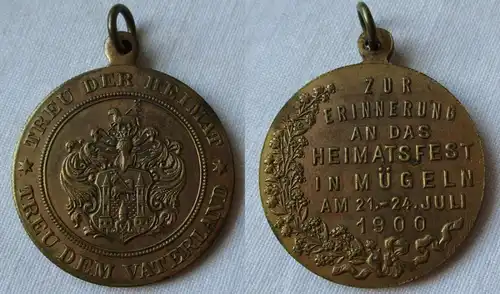 Medaille Zur Erinnerung an das Heimatsfest in Mügeln 21.-24. Juli 1900 (123746)