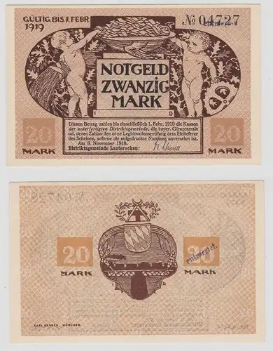 20 Mark Mark Banknote Kriegsnotgeld Gemeinde Lauterecken 1918 (126620)
