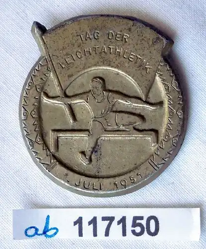 seltenes DDR Abzeichen Tag der Leichtathletik 1.Juli 1951 (117150)