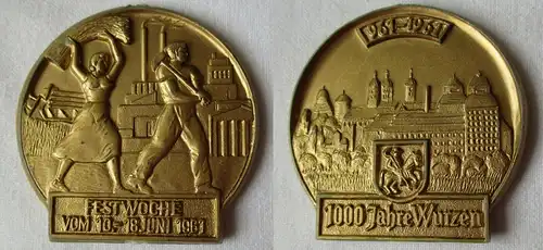 DDR Medaille Festwoche 1000 Jahre Wurzen 961-1961 (121245)