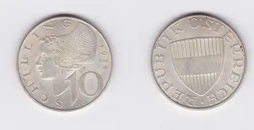 10 Schilling Silber Münze Österreich 1972 (120028)