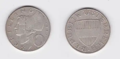 10 Schilling Silber Münze Österreich 1957 (120037)