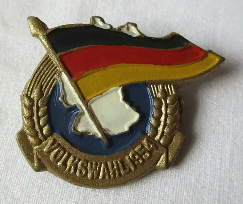 seltenes DDR Papp Abzeichen Volkswahl 1954 (108845)