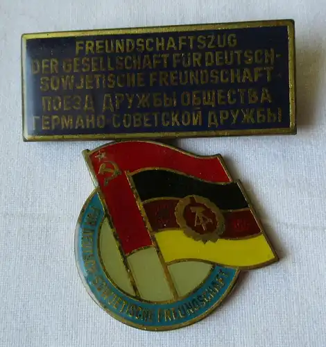 DDR Abzeichen Auszeichnungsreise Freundschaftszug GDSF Deutsch-Sowjet (135085)