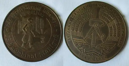 DDR Medaille verdienstvolle Mitarbeit im Betrieb VEB Kombinat Stahlguß (129455)