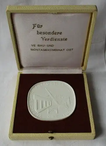 DDR Medaille für Verdienste VE Bau- und Montagekombinat Ost Frankfurt (135442)