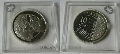 10 Euro Silbermünze Belgien EU Erweiterung 2004 (134482)