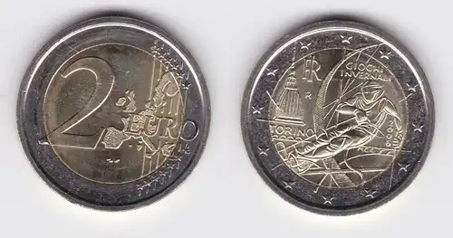 2 Euro Gedenkmünze Italien 2006 Olympische Winterspiele Turin Stgl. (143202)