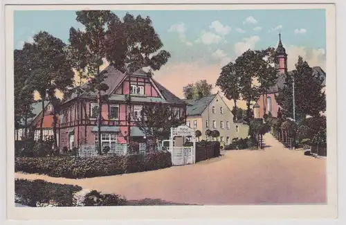 12878 Ak Raschau im Erzgebirge Hotel Hirtbrück um 1920