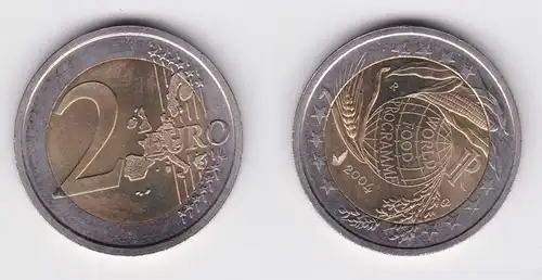 2 Euro Bi-Metall Münze Italien 2004 World Food Procramme (105362)