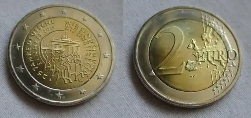 2 Euro Bi-Metall Münze Deutschland 25 Jahre Deutsche Einheit 2015 (159567)