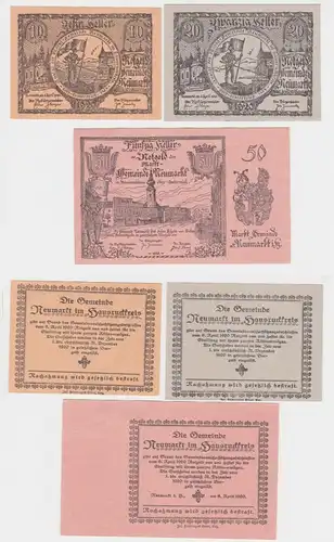 10, 20 und 50 Heller Banknote Neumarkt im Hausruckkreis 08.04.1920 (143951)